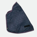 Horseware - Couvre Cou Rambo Supreme 1680D Hood 150G Bleu Marine, Bordeaux – Image 2