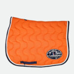 Jump'In - Tapis De Cso Jumpad Écusson Ovale Orange, Verni Blanc Et Marine