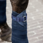 Kentucky Horsewear - Bandes De Travail Fleece & Élastique Marine – Image 2