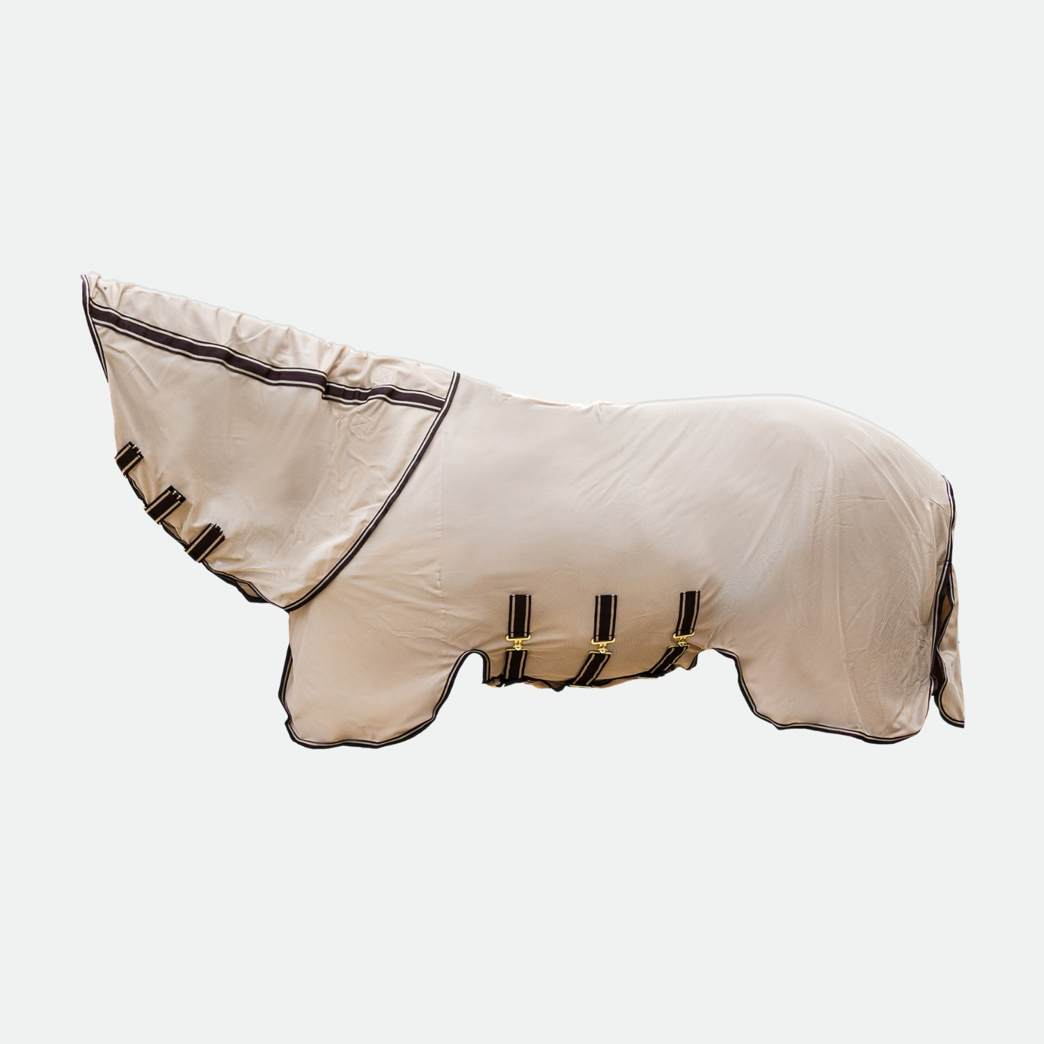 Kentucky-Horsewear-Couvertures-Anti-Mouches-Avec-Couvre-Cou-Comfort-Beige-cheval-occasion-5-ART0634575 Kentucky Horsewear - Couvertures Anti Mouches Avec Couvre Cou Comfort Beige – Image 1