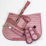 Kentucky Horsewear - Guêtres Ouvertes Bamboo Élastique Velvet Vieux Rose – Image 5