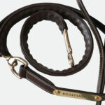 Kentucky Horsewear - Longes Avec Chaine De Présentation En Cuir Marron – Image 3