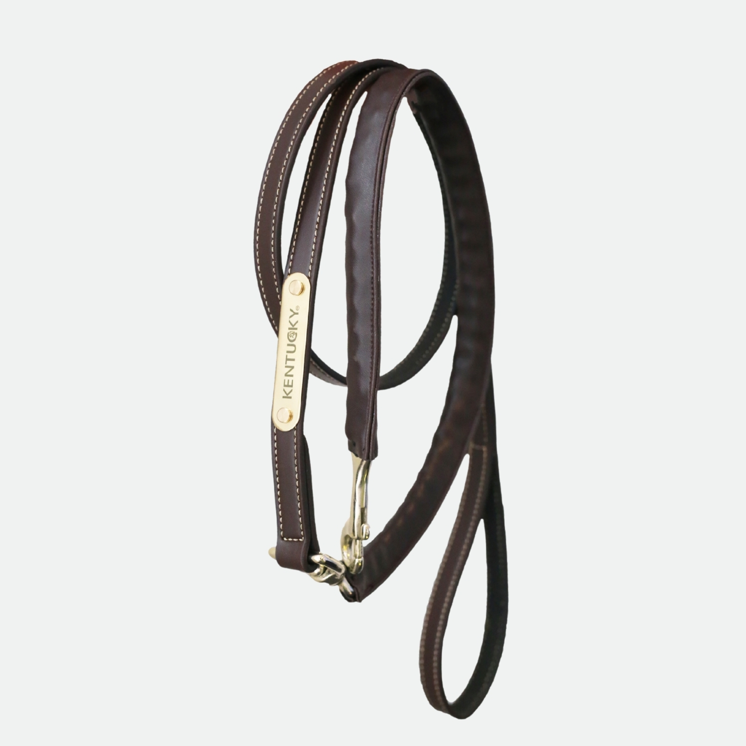Kentucky-Horsewear-Longes-Avec-Chaine-De-Presentation-En-Cuir-Marron-cheval-occasion-3-ART0000415 Kentucky Horsewear - Longes Avec Chaine De Présentation En Cuir Marron – Image 1