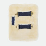 Kentucky Horsewear - Protège Poitrail Extension De Mouton 2 Fermetures Blanc