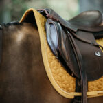 Kentucky Horsewear - Tapis De Cso Velvet Mixte Moutarde – Image 3