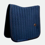 Kentucky Horsewear - Tapis De Dressage Velvet Mini Pearls Marine