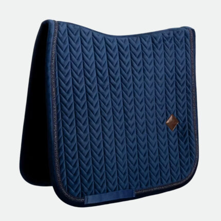 Kentucky Horsewear - Tapis De Dressage Velvet Mini Pearls Marine