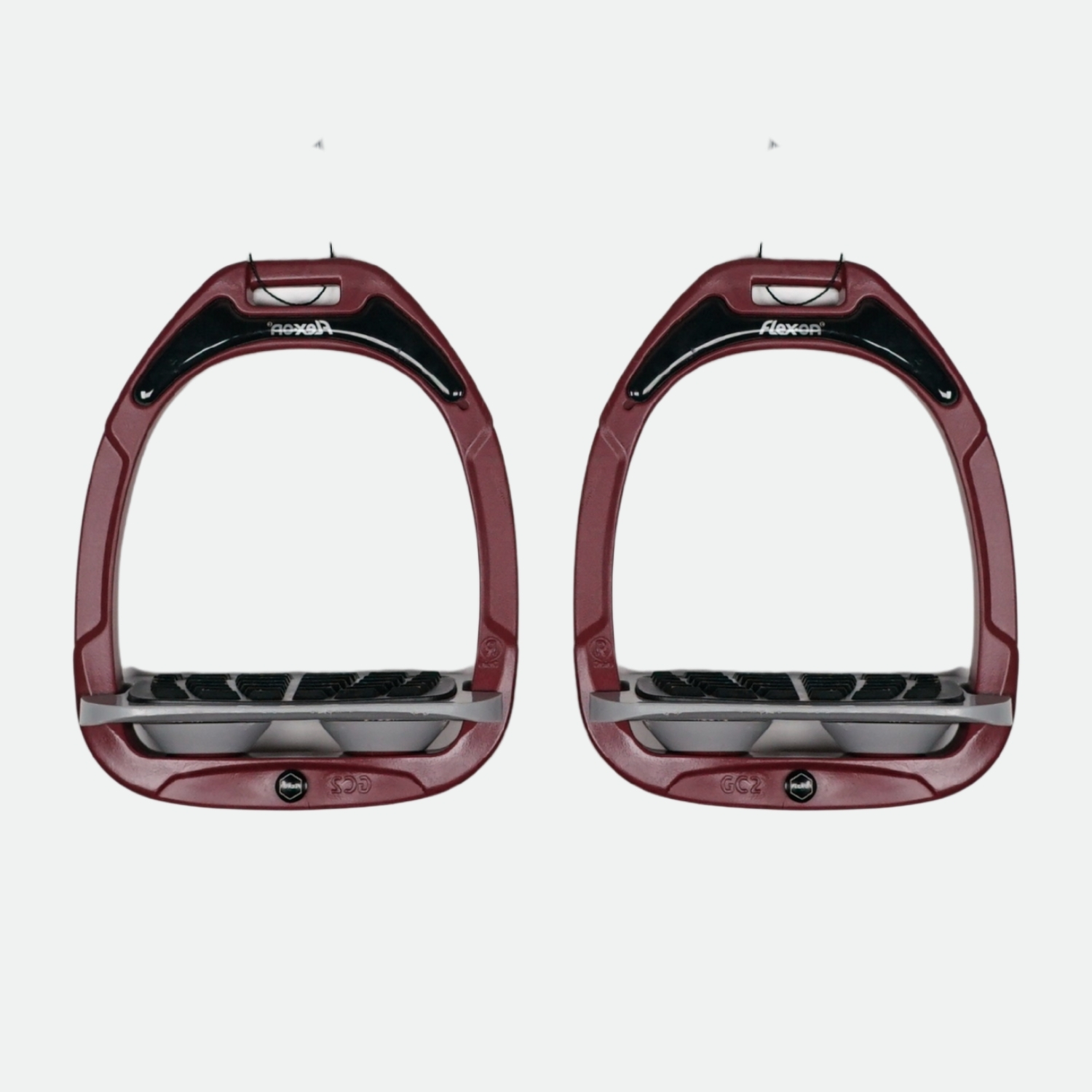 Flex-On-Etriers-Gc-Plateau-Incline-Gripp-Bordeaux-Gris-Gris-Anth-cheval-occasion-2-ART0105866 Flex-On - Etriers Gc Plateau Incliné Gripp (Bordeaux, Gris, Gris Anth.) – Image 1