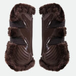 Kentucky Horsewear - Guêtres Ouvertes Bamboo Élastique Sheepskin Marron / Marron – Image 2