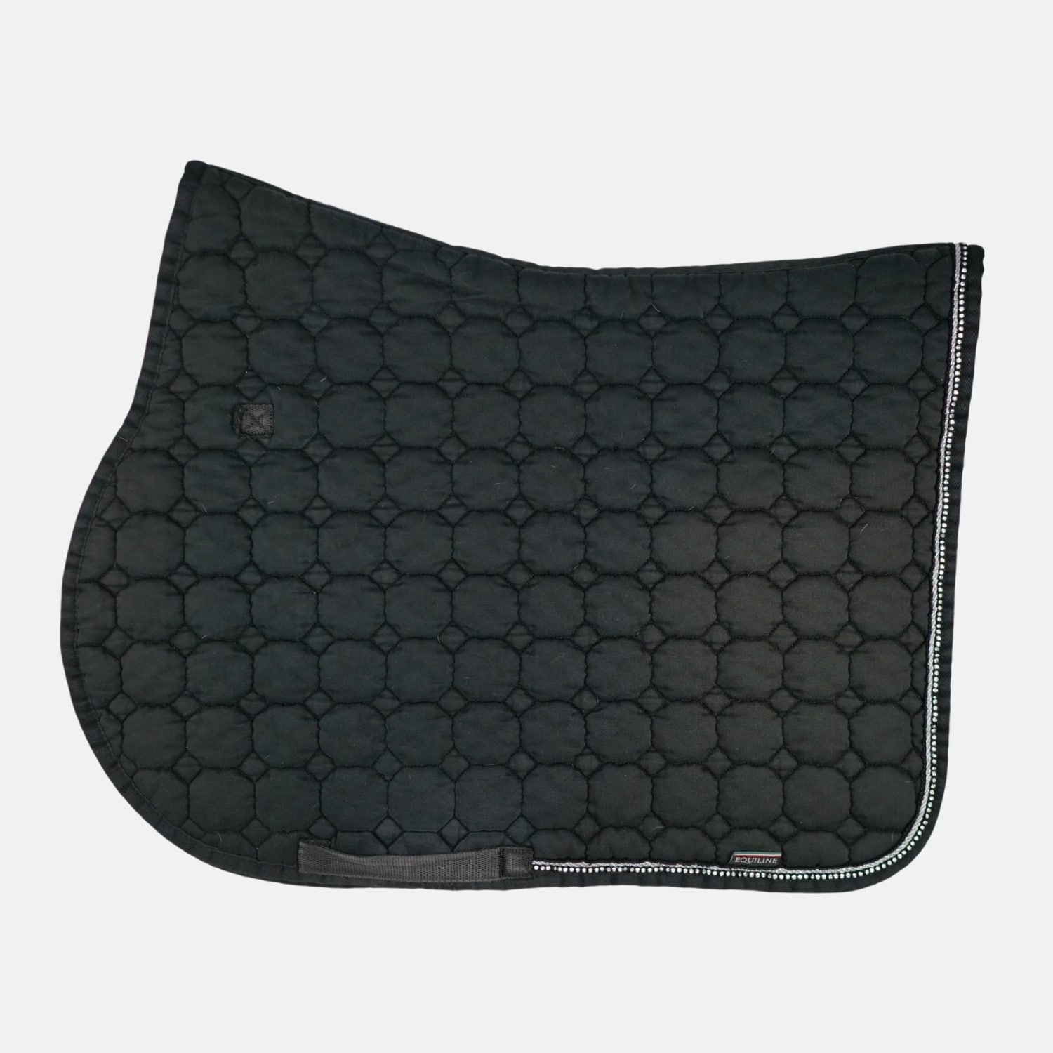 Equiline-Tapis-De-Cso-Motif-Octagon-strass-Noir-cheval-occasion-3-ART0714542 Equiline - Tapis De Cso Motif Octagon strass Noir – Image 1