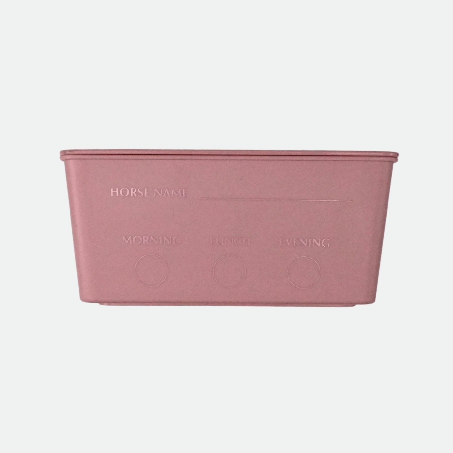 Grooming-Deluxe-Boite-a-nourriture-pour-cheval-avec-couvercle-old-rose-cheval-occasion-1-ART0713894 Grooming Deluxe - Boîte à nourriture pour cheval avec couvercle old rose – Image 1