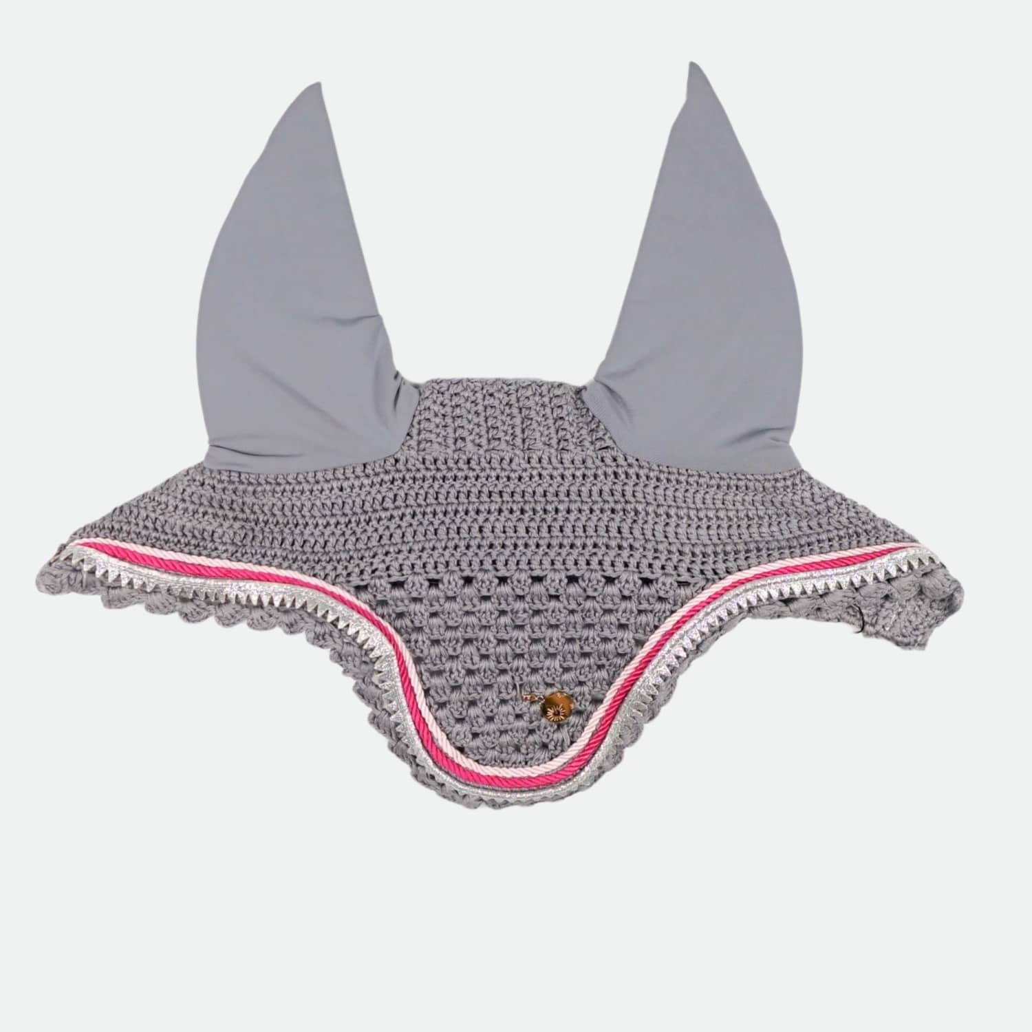 JuPa-Bonnet-Court-Galon-Picot-Argent-Gris-cheval-occasion-1-ART0714562 Ju&Pa - Bonnet Court Galon Picot Argent Gris – Image 1