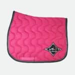 Jump'In - Tapis De Cso Jumpad Écusson Losange Fuchsia, Verni Gris Et Noir