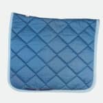 Rg Italy - Tapis De Dressage Coton À Carreaux Strass Bleu Ciel