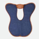 Bruno Delgrange - Amortisseurs Feutre Bleu Cuir Caramel – Image 2