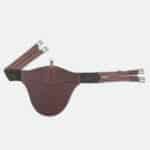 Cwd Sellier - Sangle Bavette Combinée Avec Cache Mousqueton Châtaigne