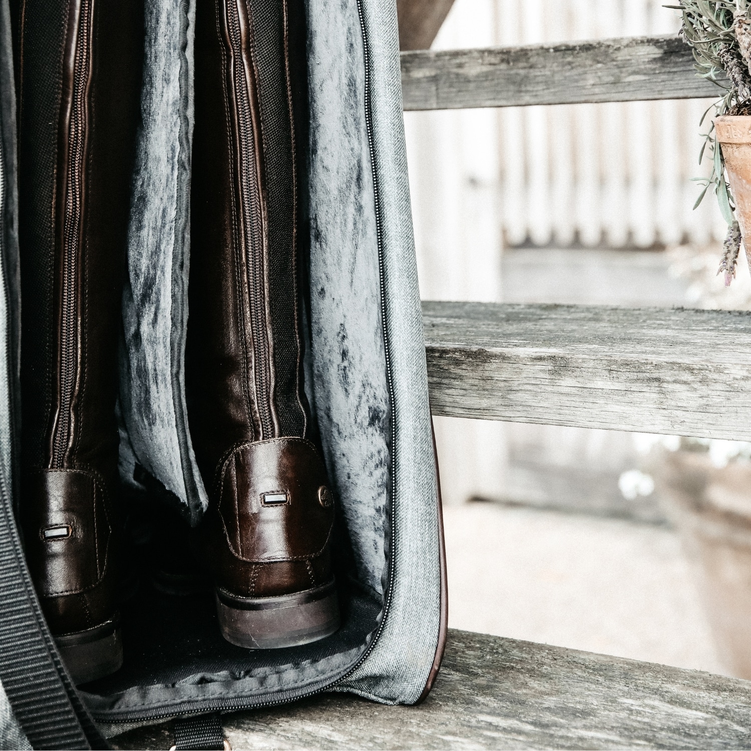 Kentucky-Horsewear-Sac-A-Bottes-Gris-cheval-occasion-1-ART0000471 Kentucky Horsewear - Sac À Bottes Gris – Image 1